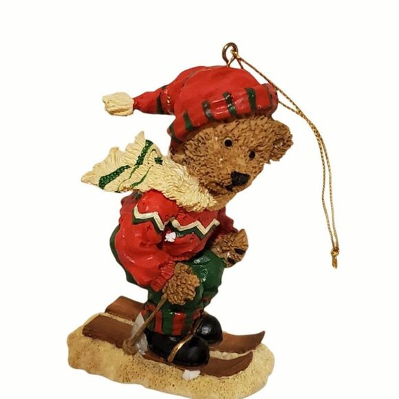 Vintage Traditions Poly Resin Bears Christmas Ornaments Collection Set Of 8 - Picture 3 of 10